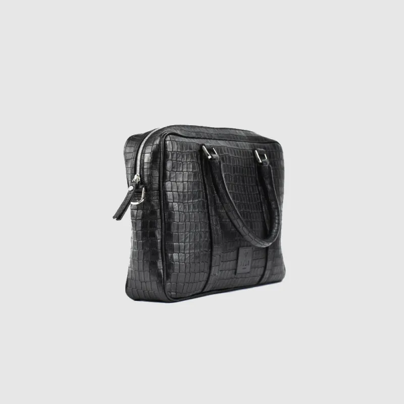Singlezipp Bag MIKA croco black